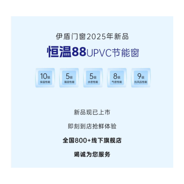 2025年新品 恒溫88UPVC節能窗